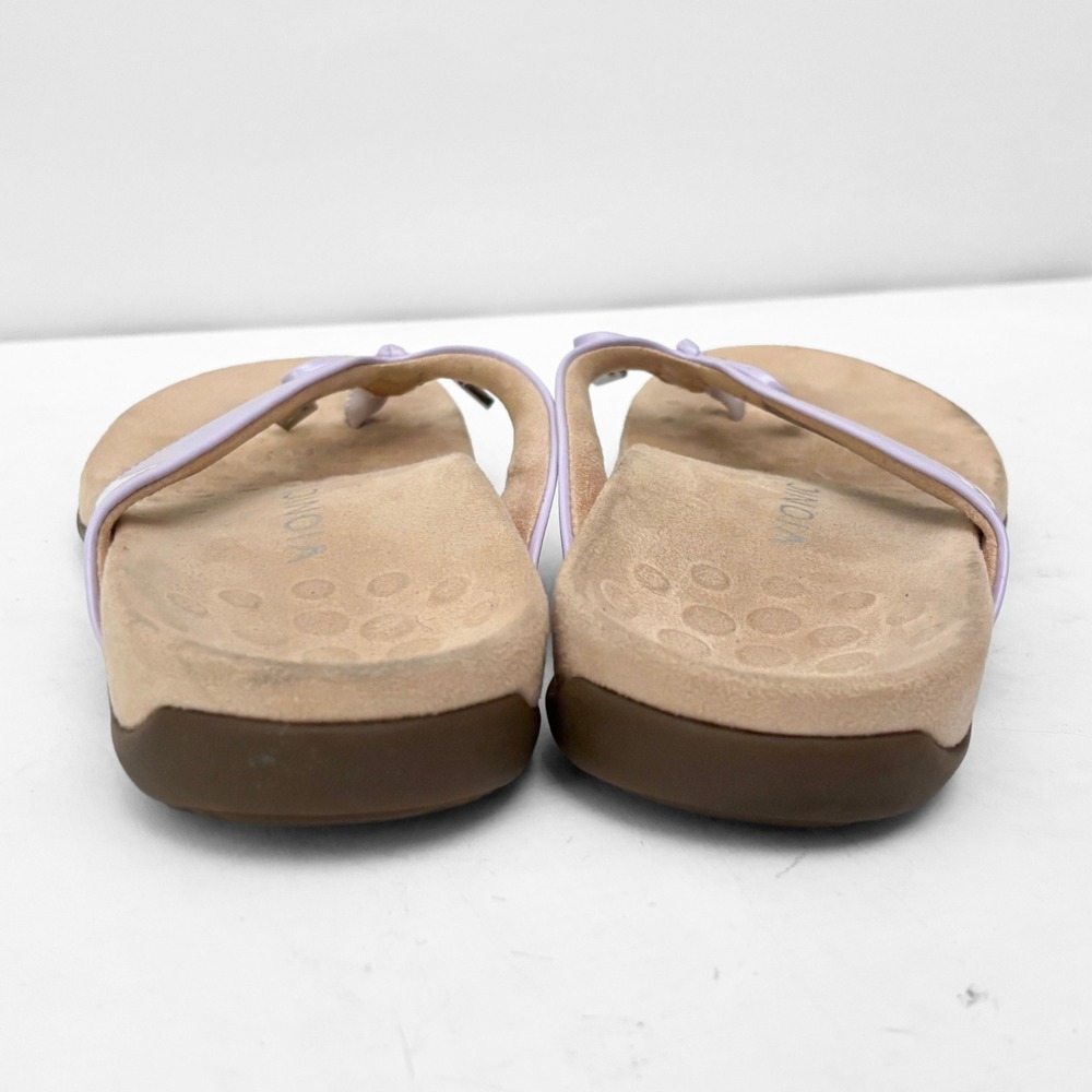 Vionic Bella Toe Post Sandal Womens‎ 8 Lavender Purple Bow Orthotic Flip Flops - Picture 4 of 9